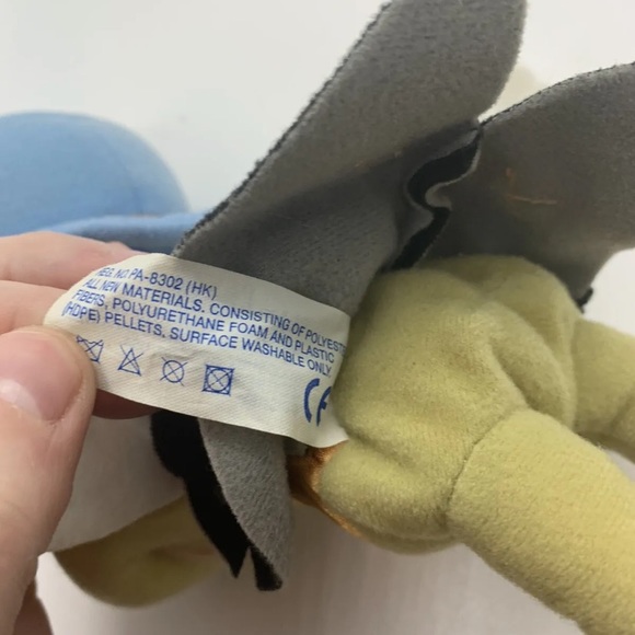 Vintage Mattel by Star Bean Disney Pinocchio Jiminy Cricket Plush Soft Toy - Picture 11 of 13